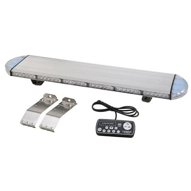 Clear Lens with Blue LEDs Wolo 580R-31 Luminous 31 LED Light Bar 12-24 Volt Clear Lens with Blue LEDs Wolo 580R-31 Luminous 31 LED Light Bar 12-24 Volt